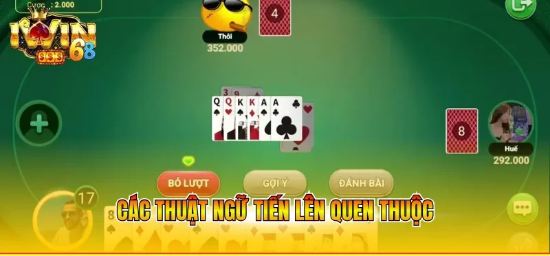 Các thuật ngữ tiến lên quen thuộc