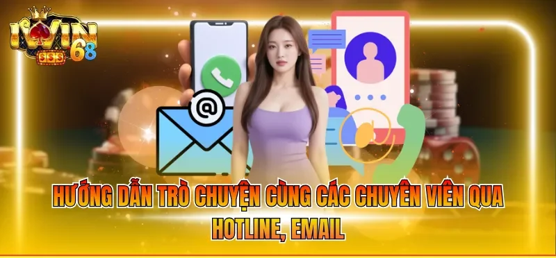 Hướng dẫn trò chuyện cùng các chuyên viên qua hotline, email